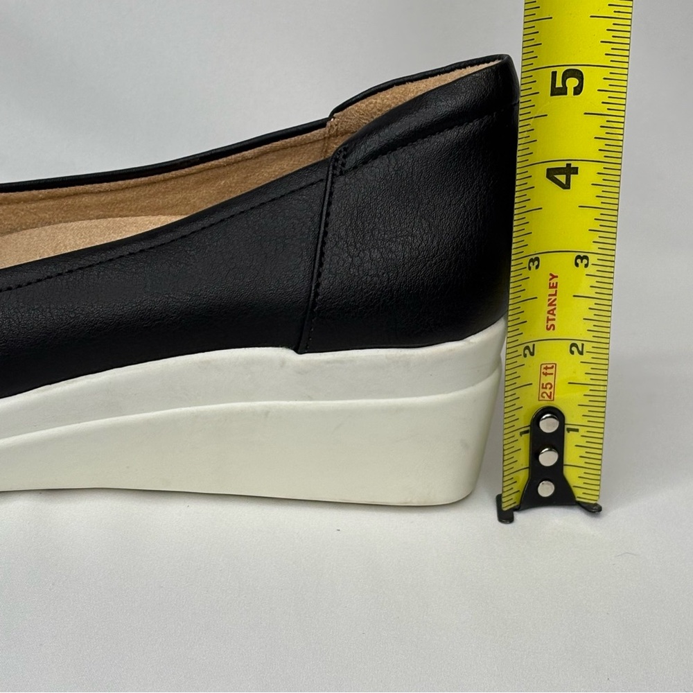 Naturalizer Black & White Sam Slip-On Wedge Pumps, 11 - Picture 10 of 11